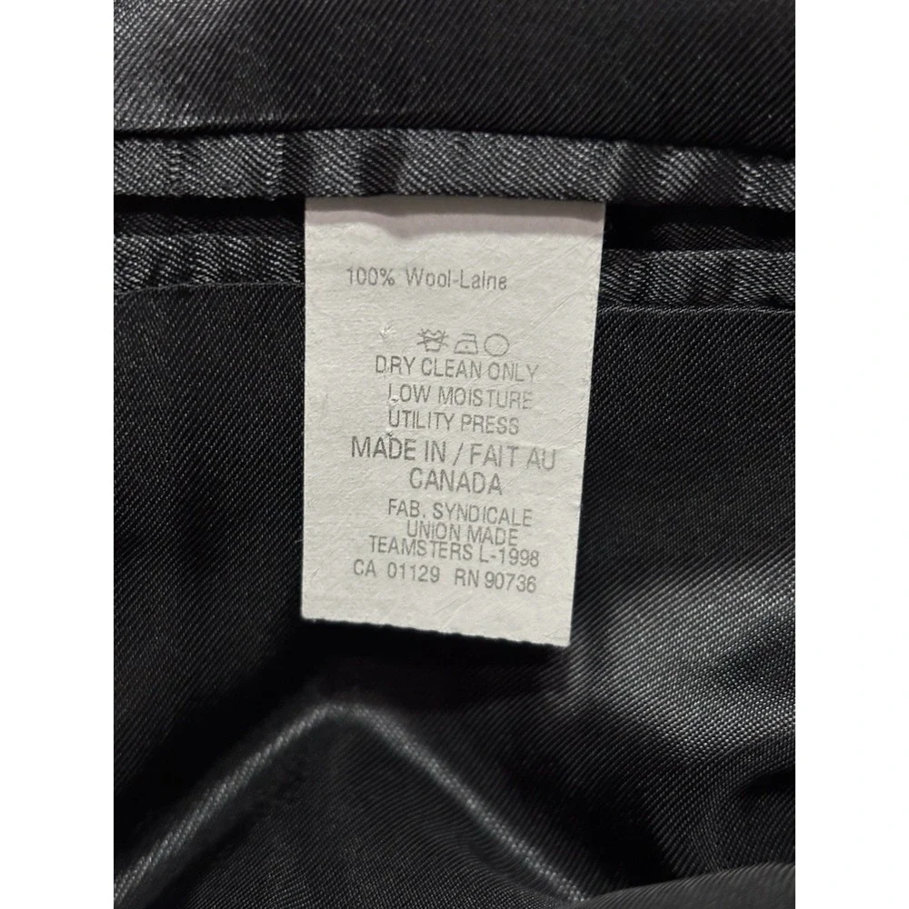Lauren Ralph Lauren Blazer‎ Mens 40R Grey Pinstripe Wool Two-Button Suit Jacket